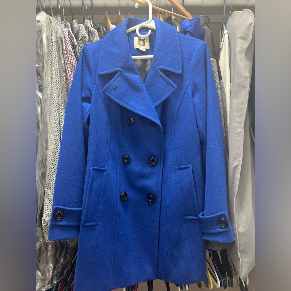 Anne Klien Designer Mid length Pea Coat